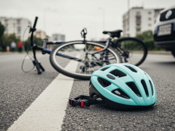 Rowerzysta z telefonem w ręku – zatrzymany przestępca z narkotykami