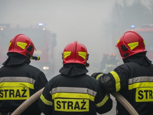 Pojazd w płomieniach w Gdańsku: dramatyczna akcja ratunkowa na ul. Cedrowej