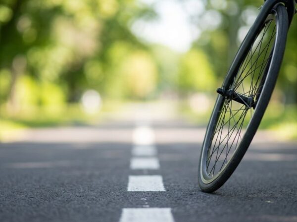 Bezpieczne rowerowe starty: Policjanci wręczają kaski młodym cyklistom